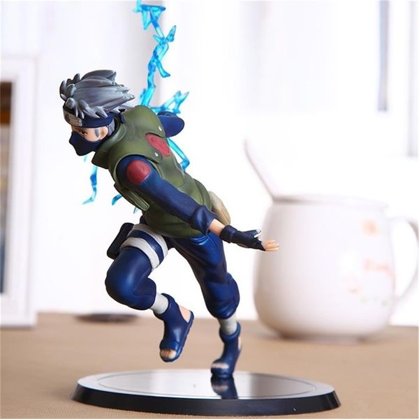 

fmrxk 22cm naruto kakashi sasuke pvc action figure anime puppets toys model doll desk collection for kids children gifts y200421268p