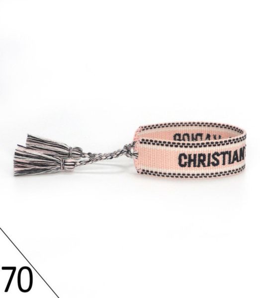 

woven friendship designers bracelets luxury brand adjustable for womens mens vintage braided bracelet fashion embroidery tassel bangles jewe, Golden;silver