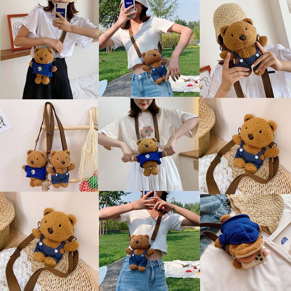 Bolsa de urso infantil saco de pelúcia zero saco de animais de pelúcia