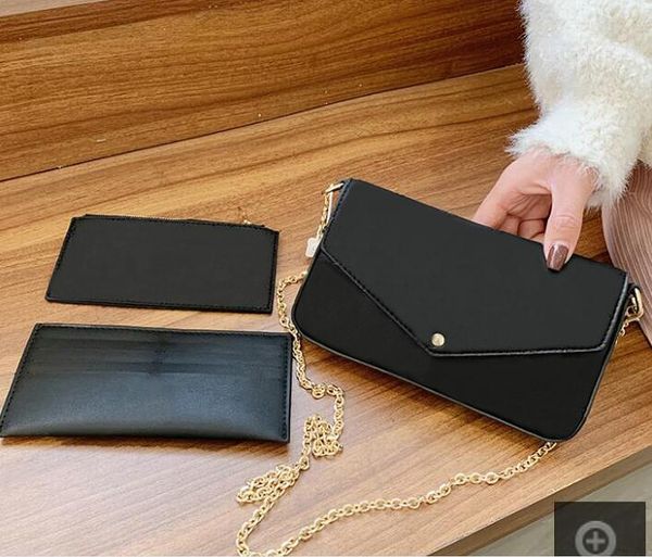 

women 3pcs/set embossing embossing felicie shoulder bag purse clutch handbags card package no44512