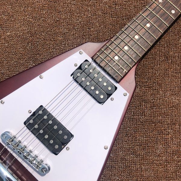

special shaped electric guitar,rosewood fingerboard,mahogany body,matte red