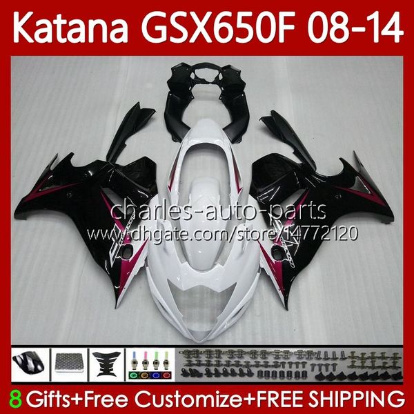 

fairings for suzuki katana white black gsx-650f gsxf650 gsxf-650 gsx650f 2008 2009 2010 2011 2012 2013 2014 bodywork 120no.47 gsx 650f gsxf
