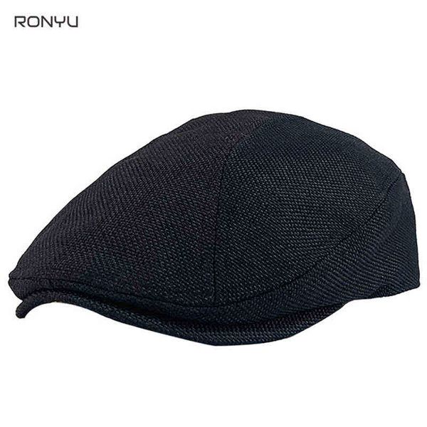 Donna Gatsby Cappello piatto Uomo Primavera Cappelli Venditore di giornali Donna Uomo Nero Berretto di edera Uomo Stile classico Berretti NM052 J220722