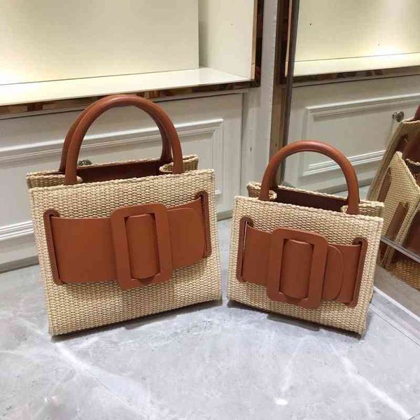 

thai minority design light luxury grass woven leather cobby one shoulder menger large capacity women's bag