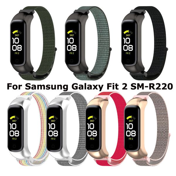 Ремешок с полосой watch для Samsung Galaxy Fit 2 SM-R220 Нейлоновые часы Замена Bracelet Band для Samsung Galaxy Fit2 Unisex