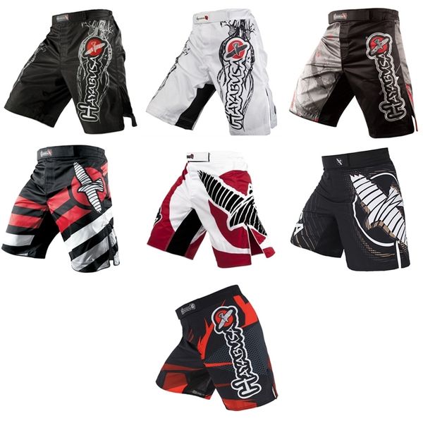 Mma preto grande pássaro respirável treinamento de fitness tigre muay thai mma boxe roupas shorts sanda boxe roupas mma calças 220516