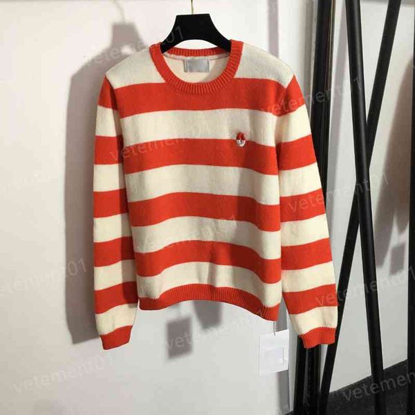 

luxury womens sweaters fashion logo-embroidered chunky stripe paneled pullover sweater fashion designer hoodies women clothing, White;black