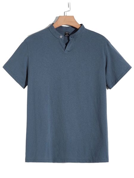 

men single button detail tee n5cp#, White;black