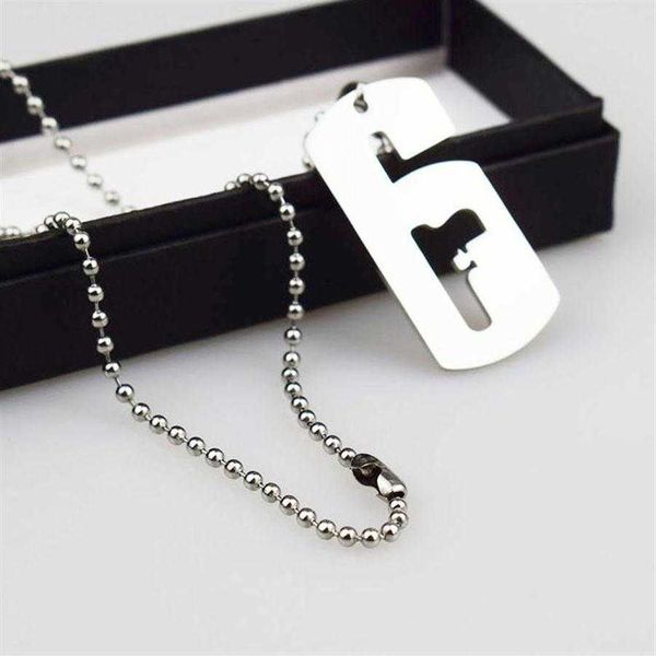 

rainbow game six siege necklaces for male tom clancy's silver link chain necklace collar women men jewelry240p