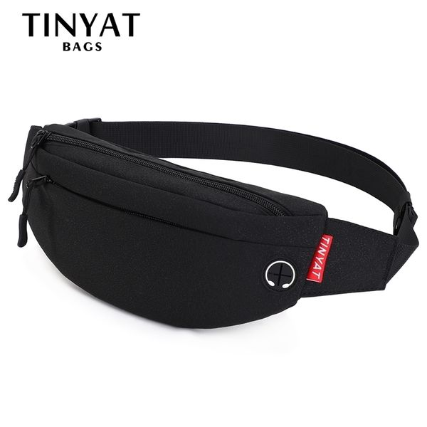

tinyat men waist bag pack purse casual large phone belt pouch womens canvas travel fanny banana hip 4 pockets 220813