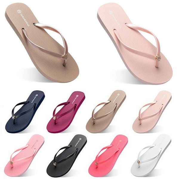 5sku-1 style47 Mode Hausschuhe Strandschuhe Flip Flops Damen Grün Gelb Orange Marine Bule Weiß Rosa Braun Sommer Sport Sneaker 35-38-39