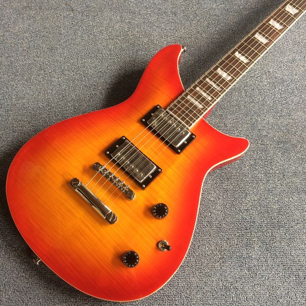 

delivery, rose finger board electric guitar, tiger maple , electric guitar