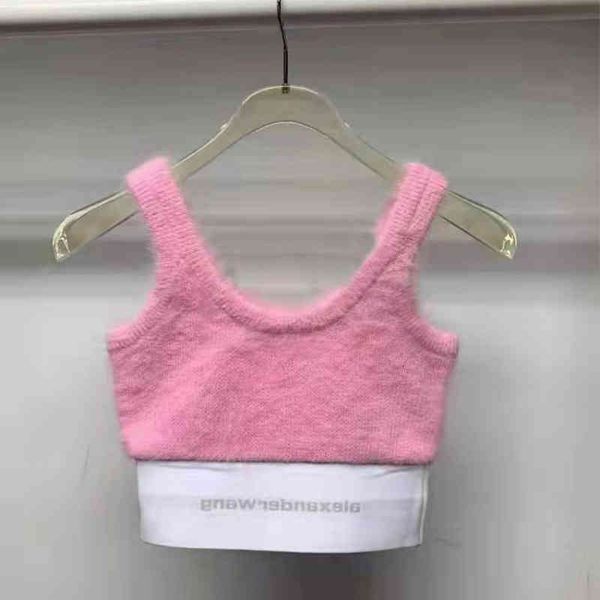 

women's tanks & camis aw dawangjia autumn and winter plush soft waxy knitted suspender vest women's foreign style age reducing sho, White