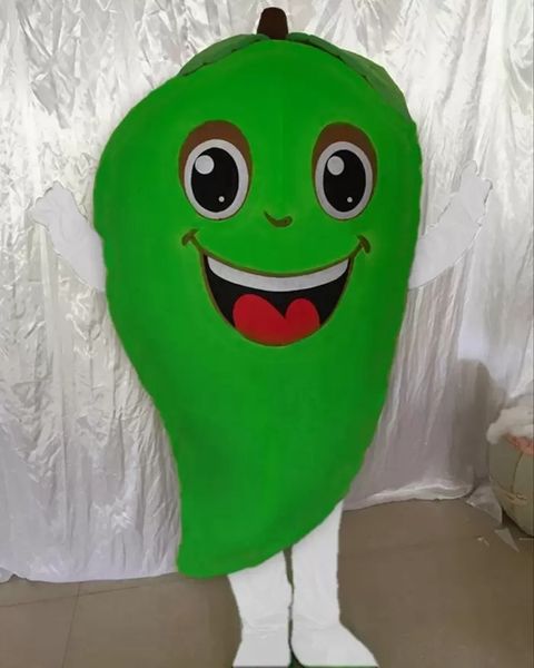 

green mango apparel mascot costume halloween christmas cartoon character outfits suit advertising leaflets clothings carnival adults outfit, Red;yellow