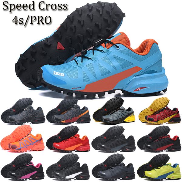 

new outdoor speed cross 4 cs pro athletic mens womens running shoes sports sneakers purple green pink red black white men women trainers jog