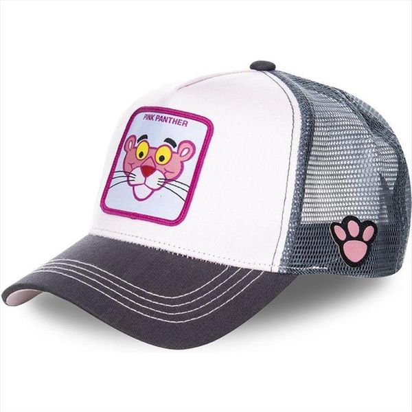 

pink panther mesh hat summer baseball cap snapback anime trucker caps capslab241u, Blue;gray
