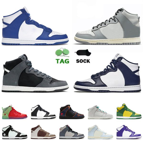

2022 high dunkes running shoes men women platform og sneakers panda kentucky black white university blue red project unicorn trainers outdoo