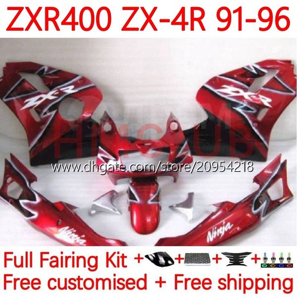 Kit de corpo para kawasaki ninja zxr 400 cc zx-4r zxr400 91 92 93 94 95 96 Covul