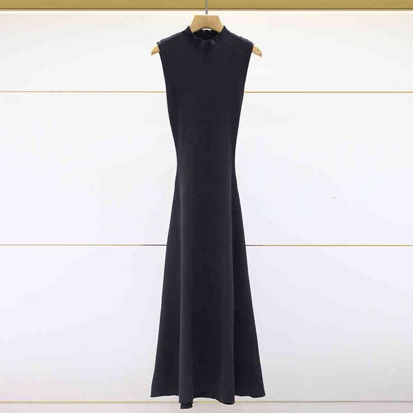 

casual dresses fadan 's spring blogger's same women's french sleeveless knitted dress, Black;gray