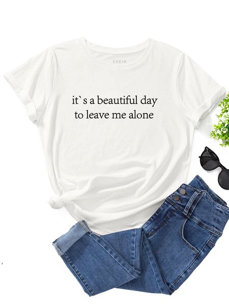 

slogan graphic tee w7hr#, White