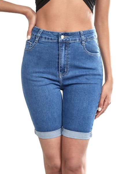 

tall high waist roll hem skinny denim shorts o9sn#, White;black