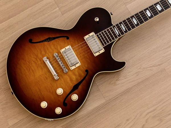 

collings soco deluxe semi-hollow es quit sunburst, electric guitar