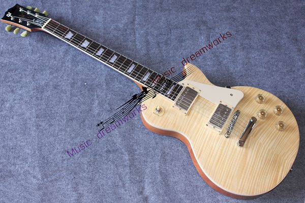 

standard 1959 r9 electric guitar, wood-colored mahogany body, flaming maple lp guitar manufacturer, custom accepted