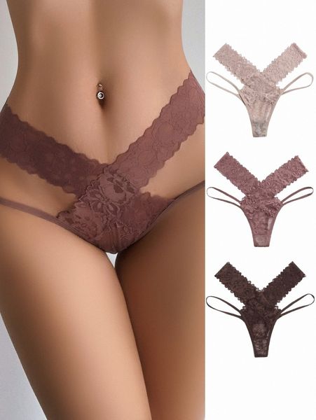 

3pack lace panty set c57h#, Black;red