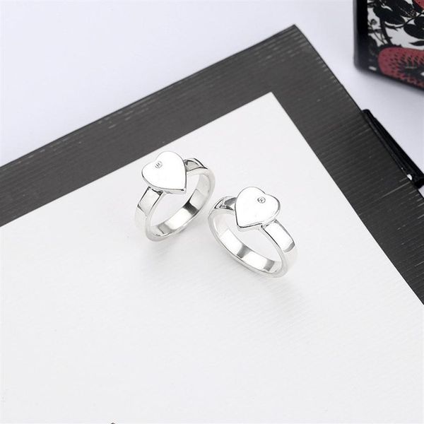 

fashion heart-shaped silver-plated ring high-quality alloy ladies simple and personalized jewelry supplier314l
