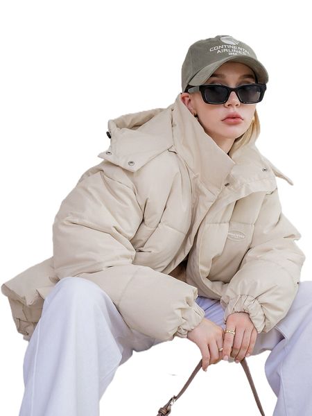 

coldbreak solid hooded winter coat c8nt#, Black