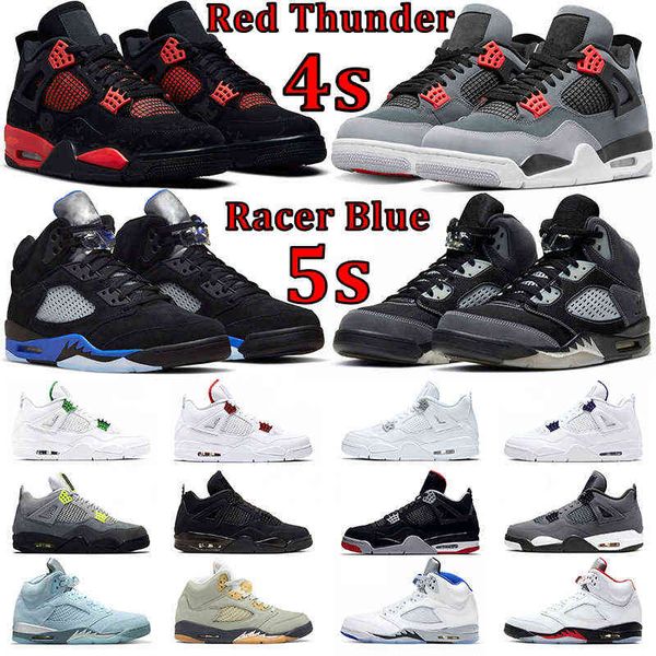 

ale men basketball shoes jumpman 4s red thunder infrared black cat bred what the 5s racer blue anthracite raging bull bluebird mens
