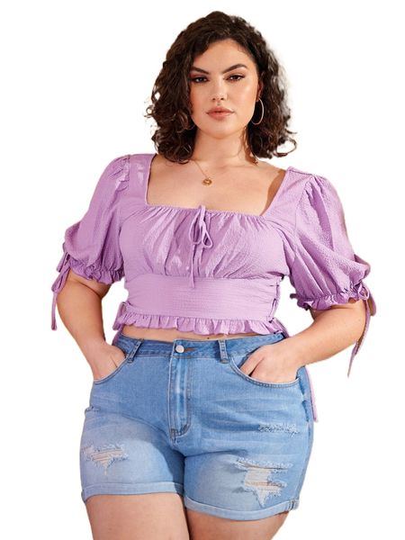 

plus slant pocket ripped denim shorts 49uq#, White;black