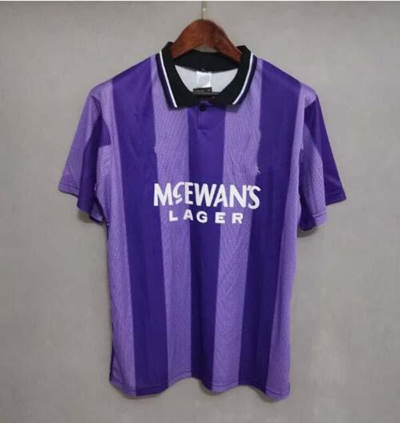 

glasgow rangers retro soccer jerseys gascoigne ob102 1982 1984 82 83 84 86 87 90 92 93 94 95 96 97 99 2001 02 03 mccoist albertz classic vin, Black;yellow