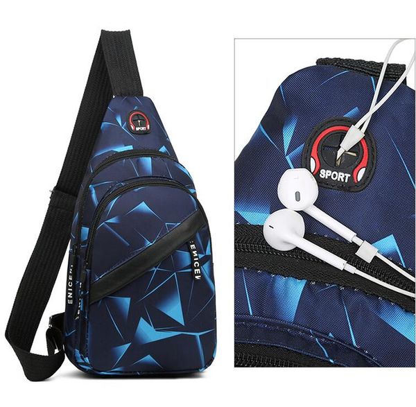 açık seyahat göğüs çantası moda erkek küçük işletme fany paketleri su geçirmez tuval haberci çantaları tek omuz sırt çantası