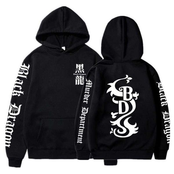 Anime Tokyo Revengers Cosplay Hoodies Novos moletons masculinos Tops aconchegantes Pulôveres Harajuku Black Dragon Anime Graphic Hoodies