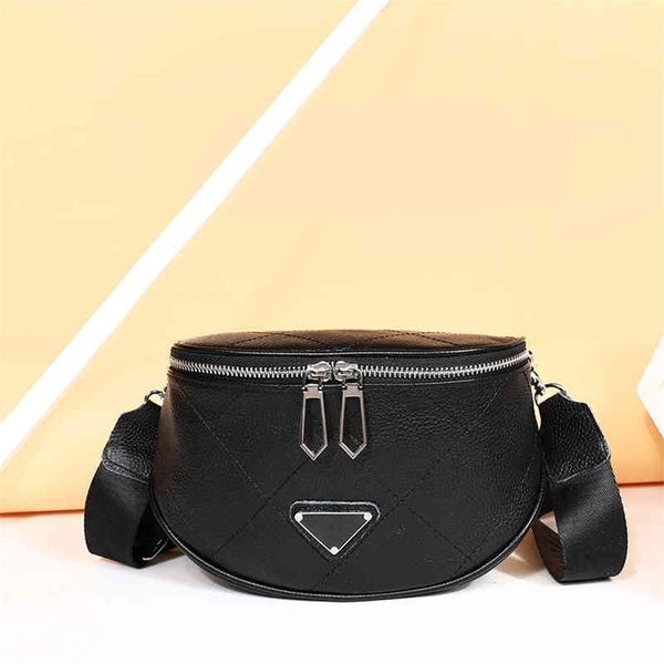 

leather women's simple fashion wide belt single messenger saddle fashion clearance outlet sale