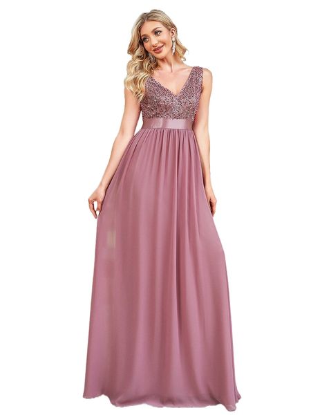 

ever-pretty sequin insert chiffon formal dress t7as#, Black;gray