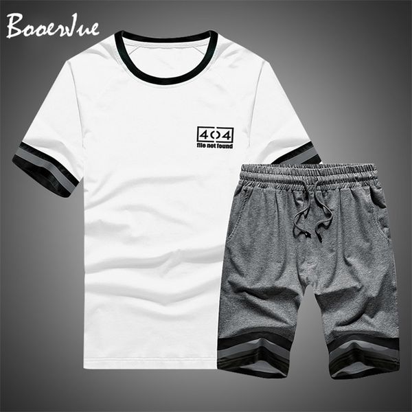 

summer men set tracksuits casual sportswear clothes men tracksuit 2pc short tshirts shorts sets track sweat suits men outfit t200518, Gray