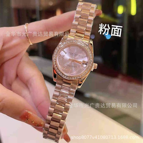 

rolesx uxury watch date gmt luxury mens mechanical watch diamond inlaid fashion trend goddess essential womens steel band swiss es brand wri, Slivery;brown