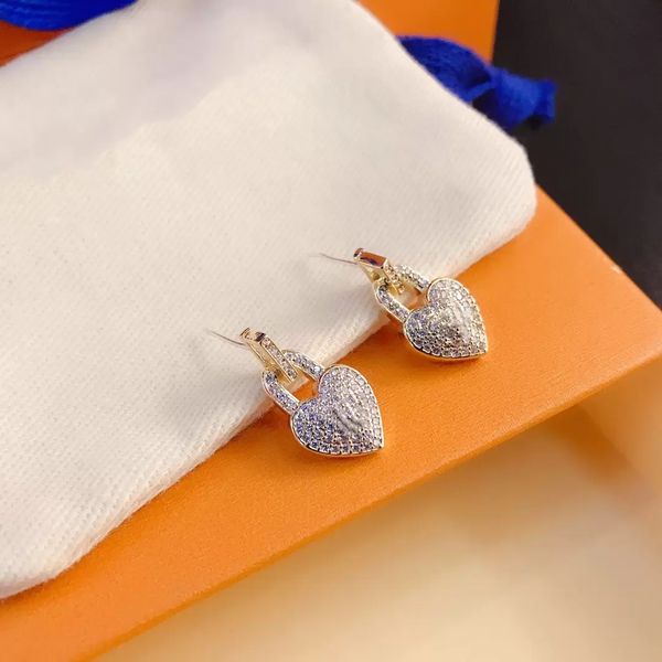 

charm wholesale forever designer earrings love designer women stud stainless jewelry return to heart charms earring, Golden