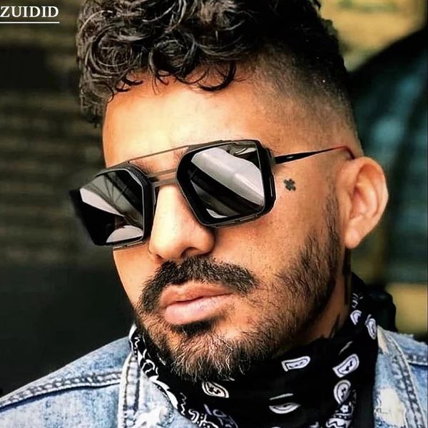 

fashion square sunglasses steampunk sunglasses men retro punk glasses polar vintage oculos de sol masculino vasos decorativos, White;black