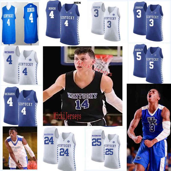 

xflsp custom kentucky wildcats basketball jersey isaiah briscoe isaac humphries john wall anthony davi derek willis hamidou diallo shai, Black
