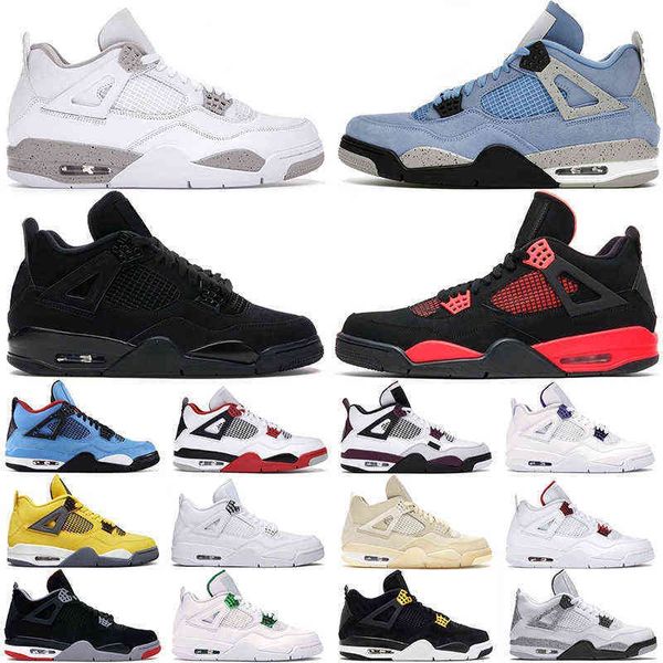 

basketball shoe men women 4s outdoor shoes fire red thunder 4 black cat pure money university blue white oreo yellow mens trainers athletic