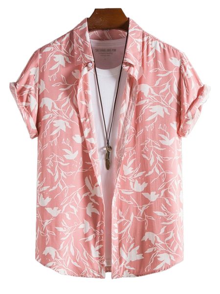 

men floral print shirt without tee o2rg#, White;black