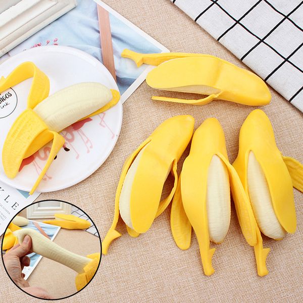 

peeling banana squeeze squish fidget toys decompress squeeze prank tricks decompression toy