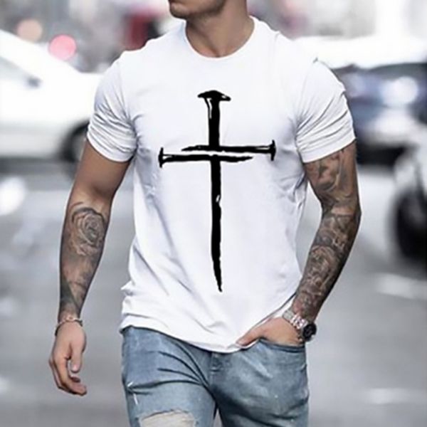 

new ace of spades men's t-shirts 3d casual summer fashion short sleeve high street round neck shirt daily street wear, Black;green
