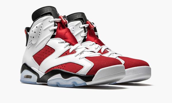 

brand shoes jumpman 6 retros carmine red white black basketball designer sports sneakers original