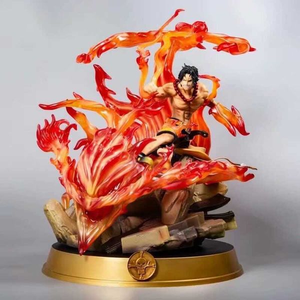 

huiya01 39cm one piece portgas d. ace action figure japanese anime pvc action figures toys anime figures toy children gifts q0722