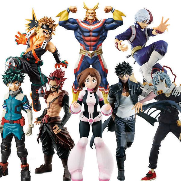 

huiya01 my hero academia figurine deku anime figure boku no hero academia himiko toga todoroki shouto bakugou action figure model toy q0621