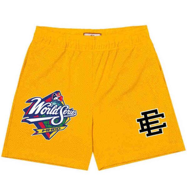 

luxury loose fashion ee brand shorts casual eric emanuel designer fitness sports mesh short breathable summer baseball major league basketba, White;black